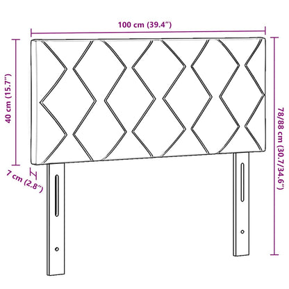 Kopfteil Dunkelbraun 100 cm Stoff