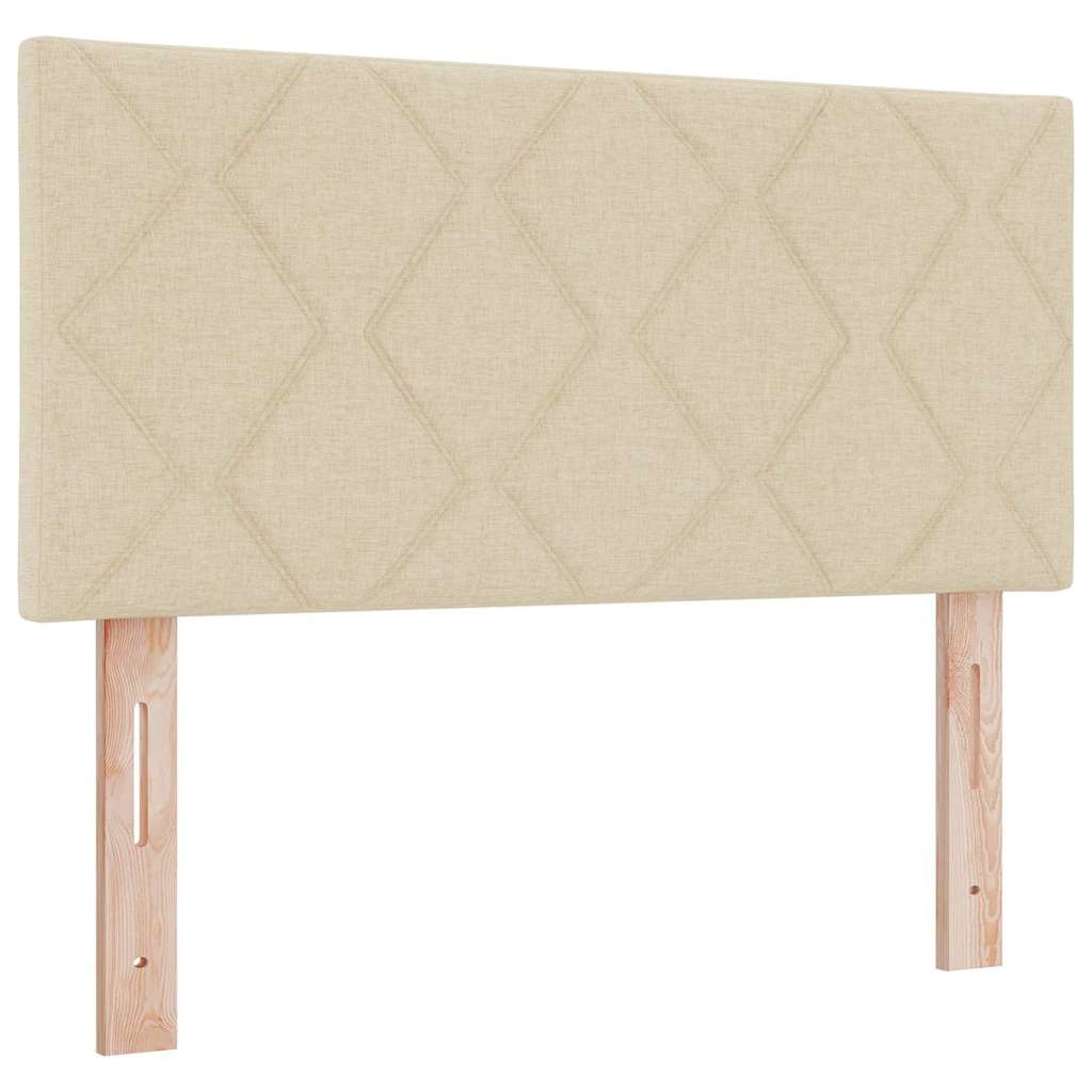 vidaXL Kopfteil mit Kopfteil Creme 100 cm Kunstleder