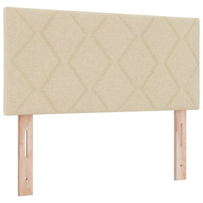 vidaXL Kopfteil mit Kopfteil Creme 100 cm Kunstleder