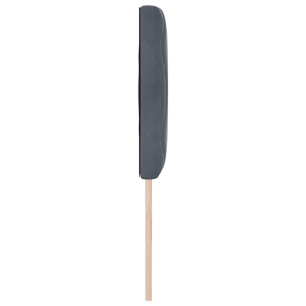 vidaXL Kopfteil mit Kopfteil Dunkelgrau 144 cm Samt