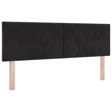 vidaXL Kopfteil mit Kopfteil Schwarz 144 cm Samt