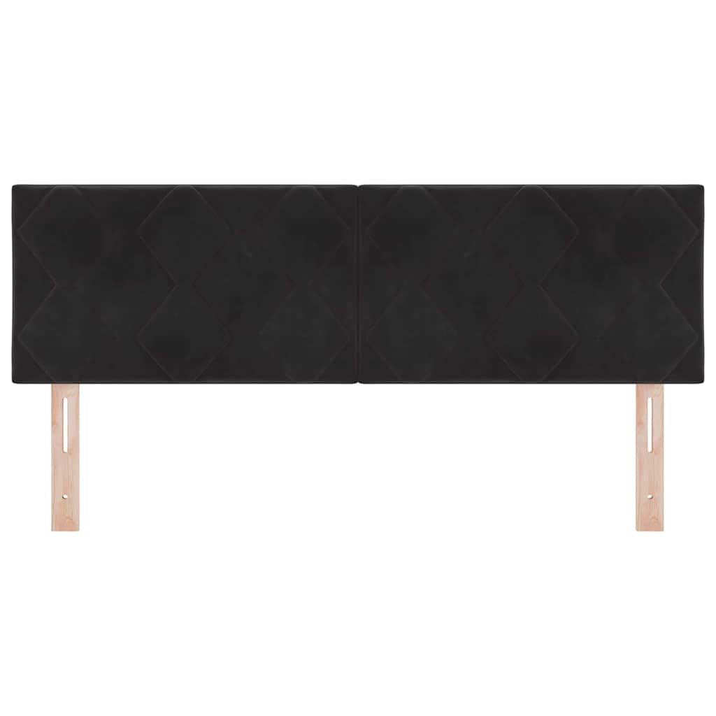 vidaXL Kopfteil mit Kopfteil Schwarz 144 cm Samt