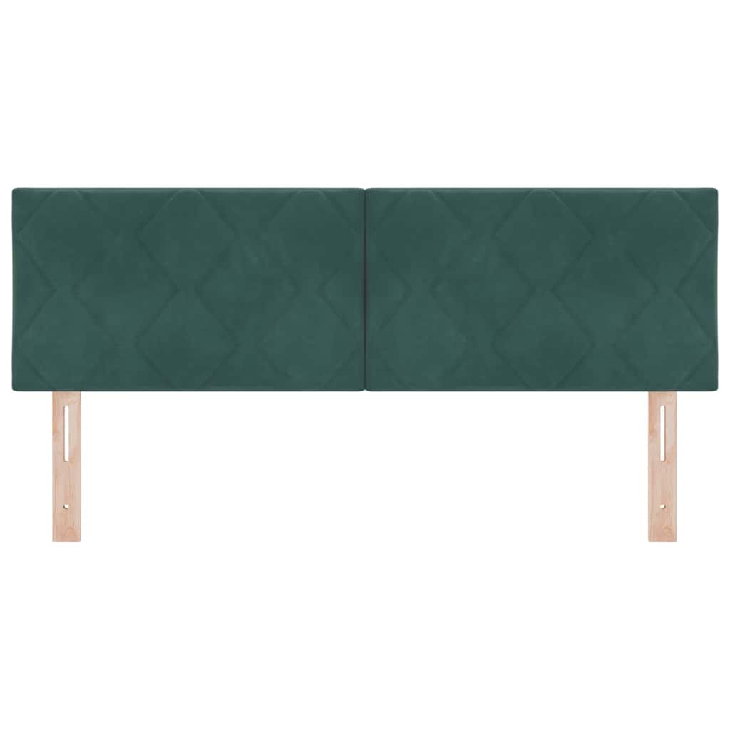 vidaXL Kopfteil mit Kopfteil Dunkelgrün 144 cm Samt