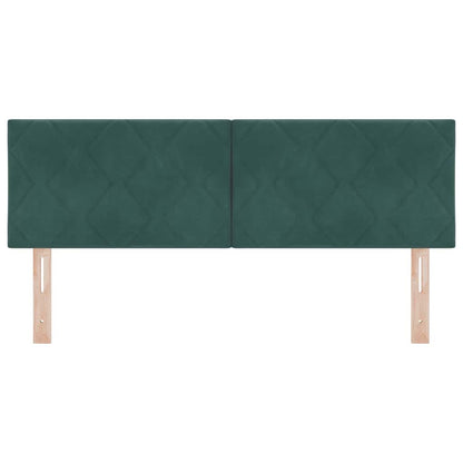 vidaXL Kopfteil mit Kopfteil Dunkelgrün 144 cm Samt