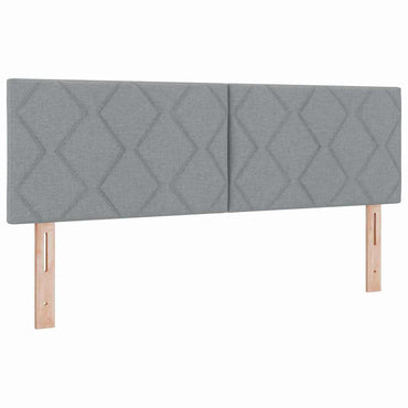 vidaXL Kopfteil mit Kopfteil Hellgrau 160 cm Kunstleder