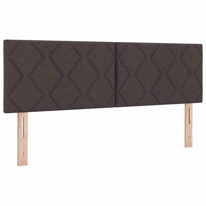 vidaXL Kopfteil mit Kopfteil Dunkelbraun 160 cm Kunstleder