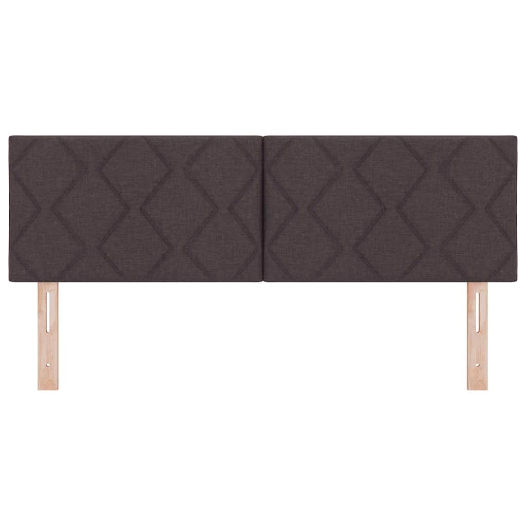 vidaXL Kopfteil mit Kopfteil Dunkelbraun 160 cm Kunstleder