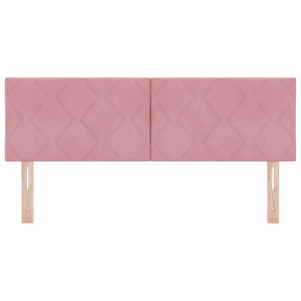 vidaXL Kopfteil mit Kopfteil Rosa 160 cm Samt