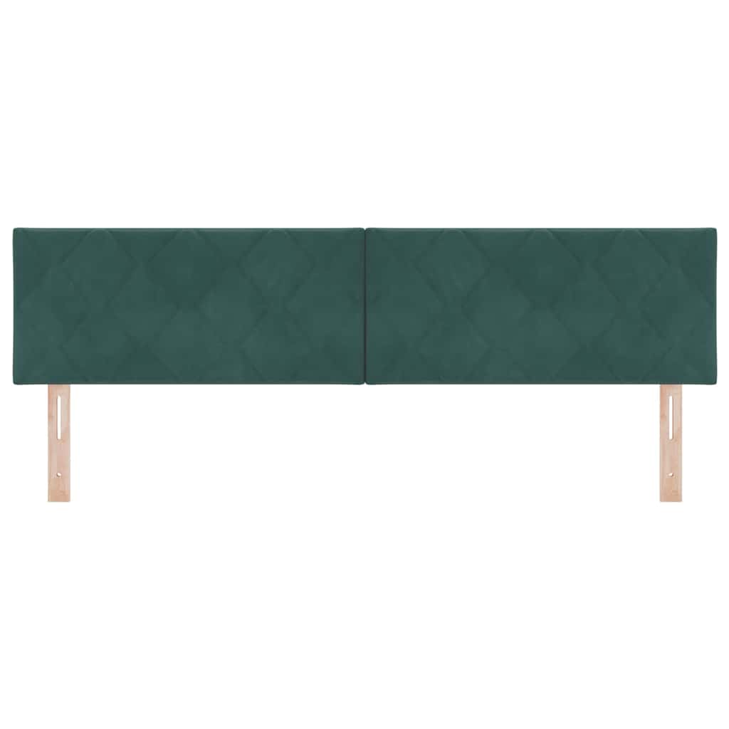vidaXL Kopfteil mit Kopfteil Dunkelgrün 180 cm Samt