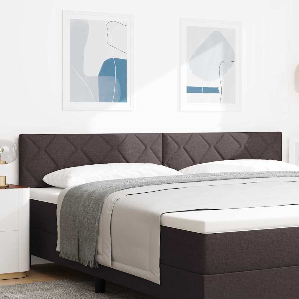 vidaXL Kopfteil mit Kopfteil Dunkelbraun 200 cm Kunstleder
