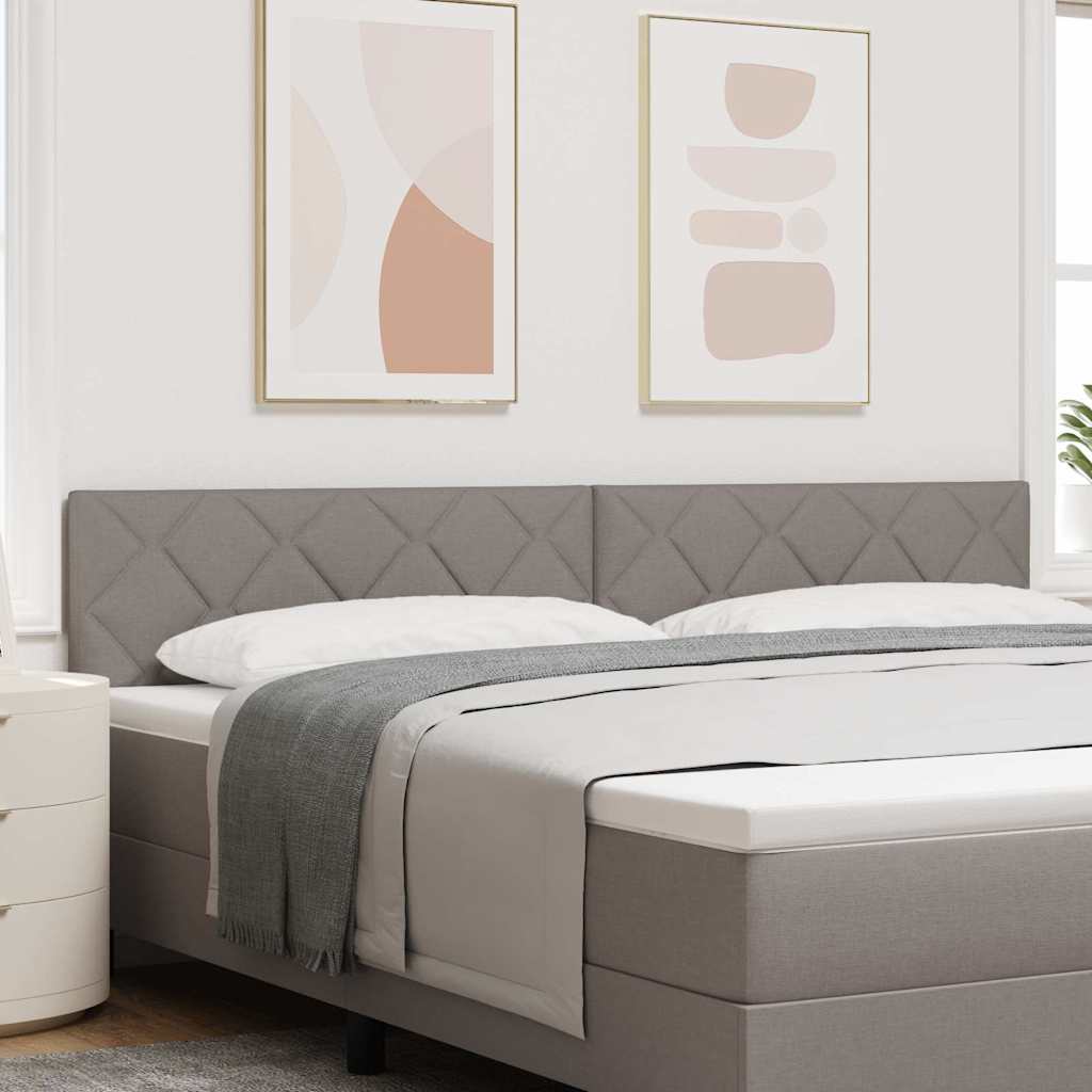 vidaXL Kopfteil mit Kopfteil Taupe 200 cm Kunstleder