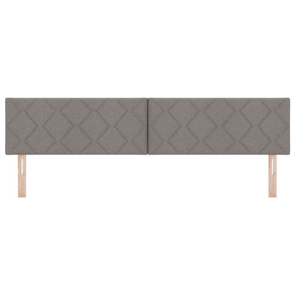 vidaXL Kopfteil mit Kopfteil Taupe 200 cm Kunstleder