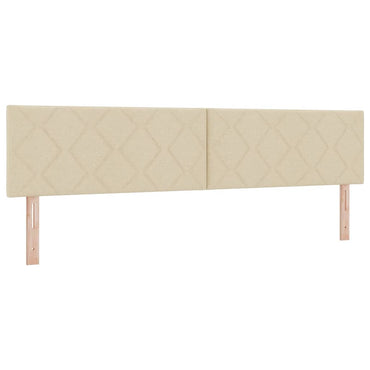 vidaXL Kopfteil mit Kopfteil Creme 200 cm Kunstleder