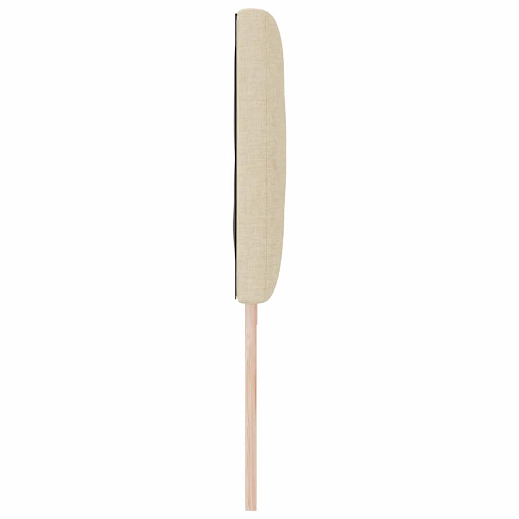 vidaXL Kopfteil mit Kopfteil Creme 200 cm Kunstleder