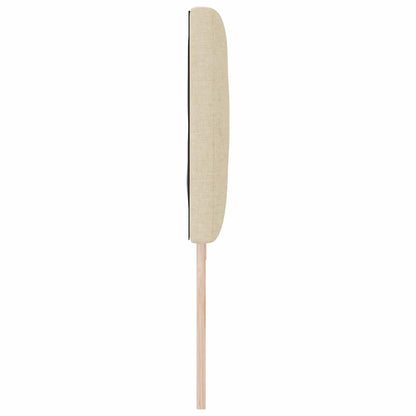 vidaXL Kopfteil mit Kopfteil Creme 200 cm Kunstleder