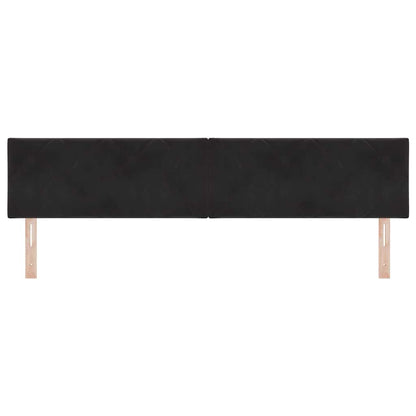 vidaXL Kopfteil mit Kopfteil Schwarz 200 cm Samt