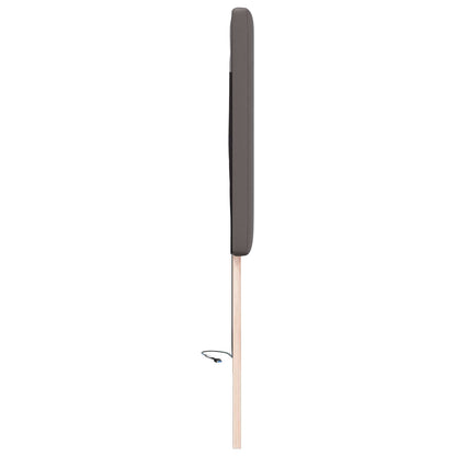 vidaXL LED Kopfteil Grau 90 cm Kunstleder