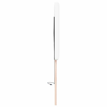 vidaXL LED Kopfteil Weiß 100 cm Kunstleder