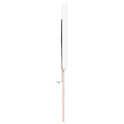 vidaXL LED Kopfteil Weiß 200 cm Kunstleder