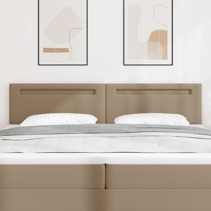 LED Kopfteil Cappuccino 200 cm Kunstleder