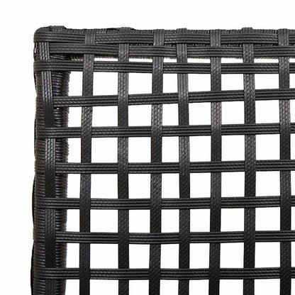 Gartenstuhl 2 pcs Schwarz 55 x 53 x 85 cm Poly-Rattan
