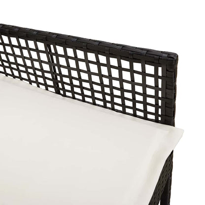 Gartenstuhl 2 pcs Schwarz 55 x 53 x 85 cm Poly-Rattan