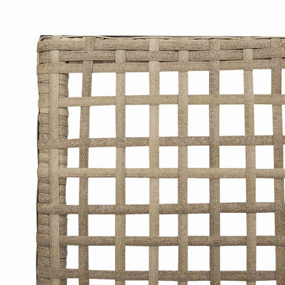 vidaXL Chaises de jardin avec coussins 2 pcs Beige 55 x 53 x 85 cm Résine tressée