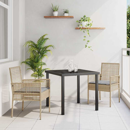 vidaXL Chaises de jardin avec coussins 2 pcs Beige 55 x 53 x 85 cm Résine tressée
