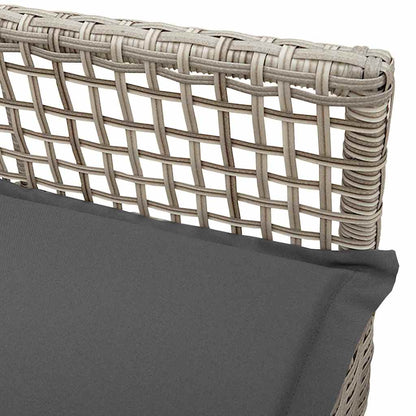 Gartenstuhl 2 pcs Hellgrau 55 x 53 x 85 cm Poly-Rattan