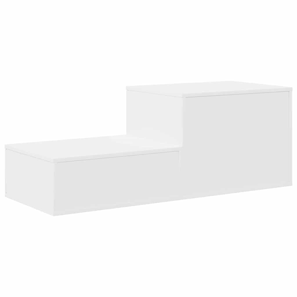 vidaXL Aufbewahrungsschrank 2 pcs Weiß 127 x 41 x 40 cm Holzwerkstoff