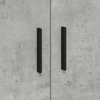 vidaXL Aufbewahrungsschrank 2 pcs Beton Grau 127 x 41 x 40 cm