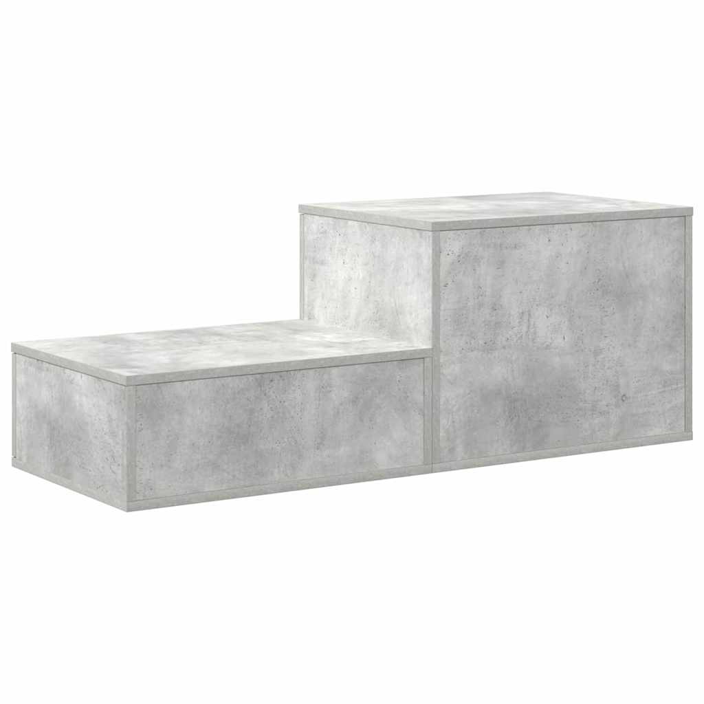 vidaXL Aufbewahrungsschrank 2 pcs Beton Grau 127 x 41 x 40 cm