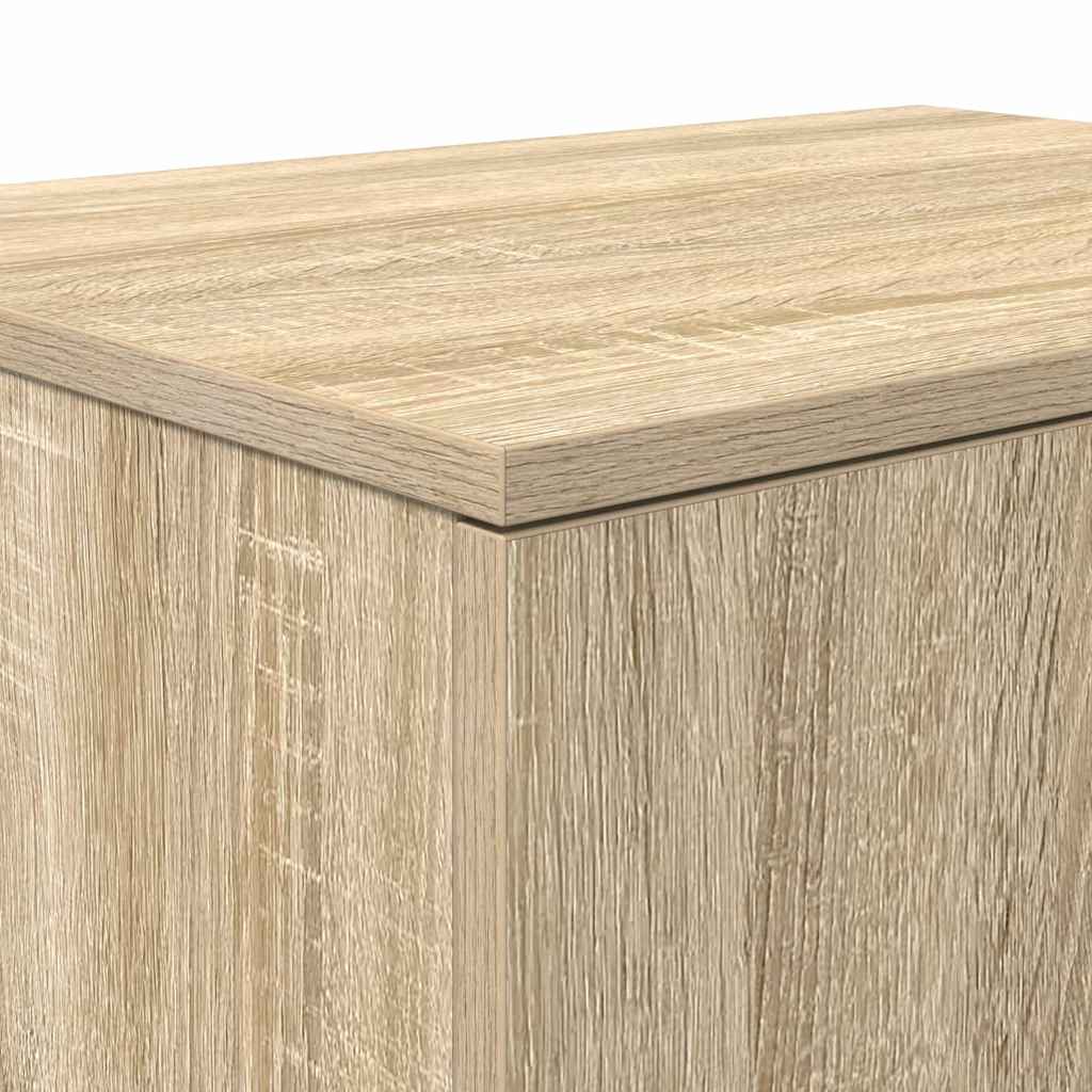 vidaXL Aufbewahrungsschrank 2 pcs Sonoma-Eiche 118 x 41 x 40 cm