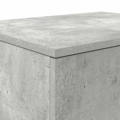 Aufbewahrungsschrank 2 pcs Beton Grau 118 x 41 x 40 cm