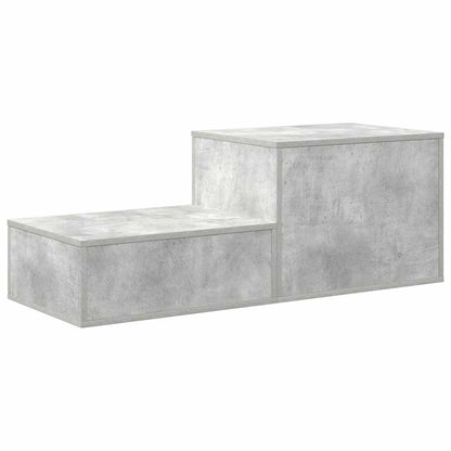 Aufbewahrungsschrank 2 pcs Beton Grau 118 x 41 x 40 cm