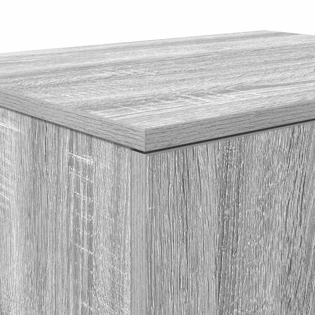 vidaXL Aufbewahrungsschrank 2 pcs Graues Sonoma 108 x 41 x 40 cm
