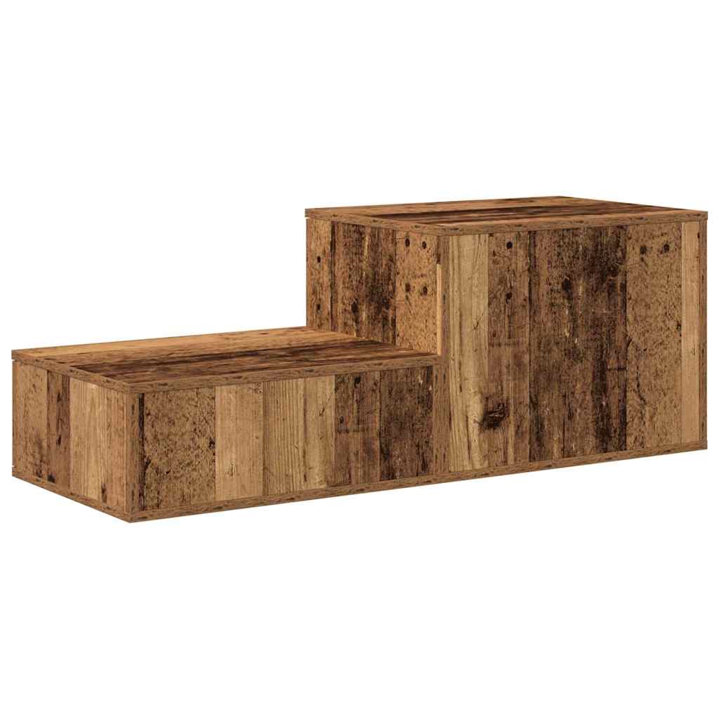 vidaXL Aufbewahrungsschrank 2 pcs Altholz 108 x 41 x 40 cm