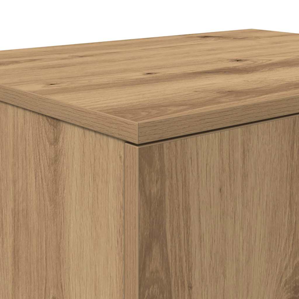 vidaXL Aufbewahrungsschrank 2 pcs Artisan-Eiche 108 x 41 x 40 cm