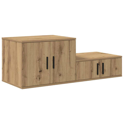 vidaXL Aufbewahrungsschrank 2 pcs Artisan-Eiche 108 x 41 x 40 cm