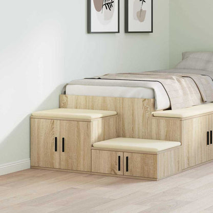 vidaXL Aufbewahrungsschrank 2 pcs Sonoma-Eiche 103 x 41 x 40 cm