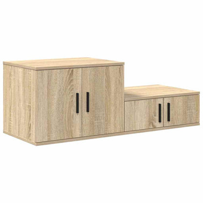 vidaXL Aufbewahrungsschrank 2 pcs Sonoma-Eiche 103 x 41 x 40 cm