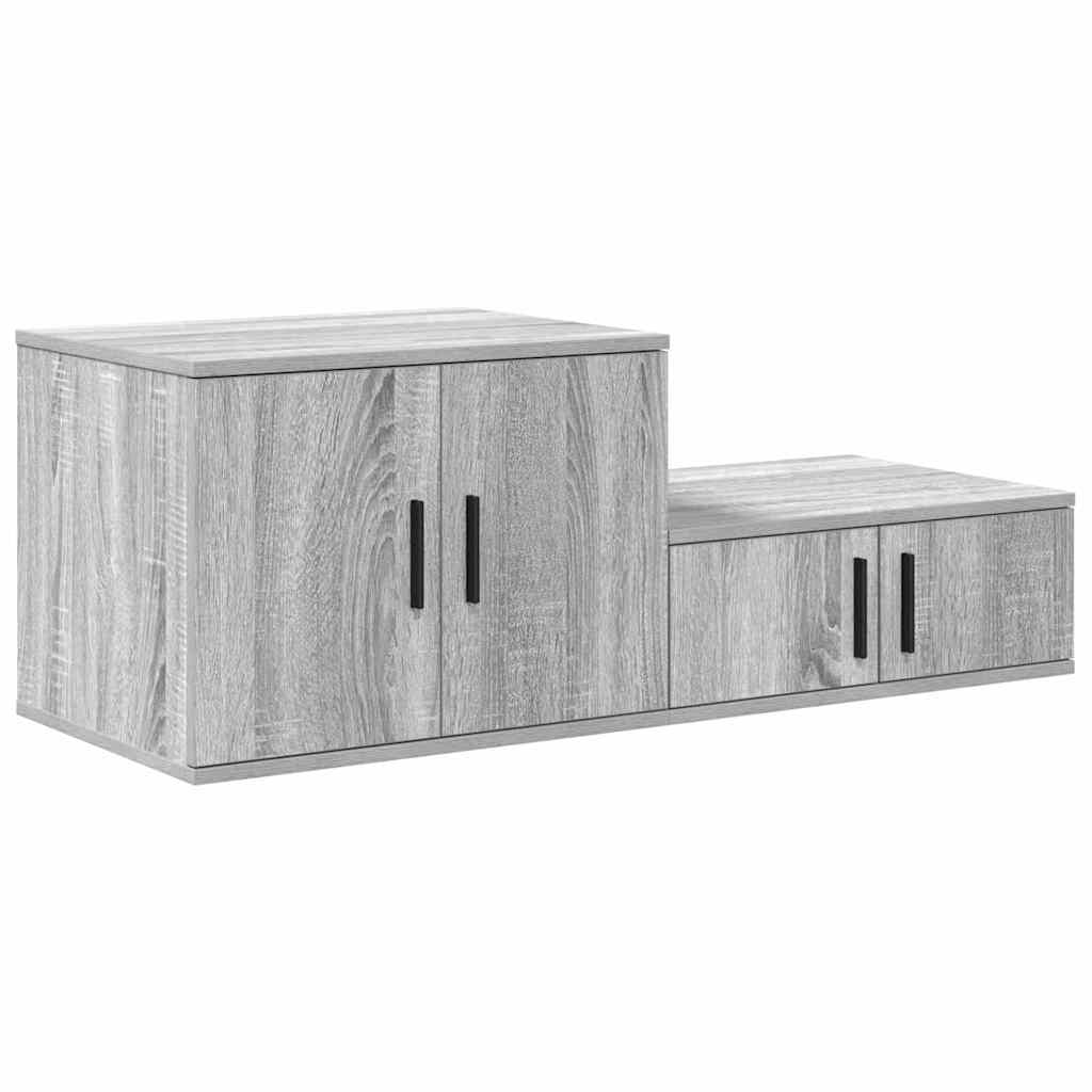 vidaXL Aufbewahrungsschrank 2 pcs Graues Sonoma 103 x 41 x 40 cm