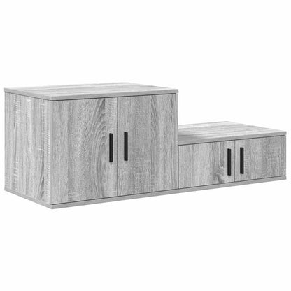 vidaXL Aufbewahrungsschrank 2 pcs Graues Sonoma 103 x 41 x 40 cm