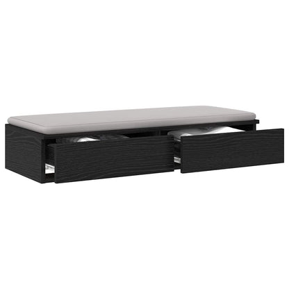 vidaXL Bettschubladen Schwarz Eichen-Optik 100 x 36,5 x 16,5 cm