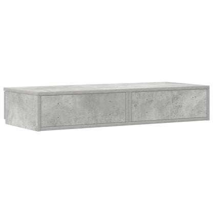 vidaXL Bettschubladen Beton Grau 100 x 36,5 x 16,5 cm Holzwerkstoff