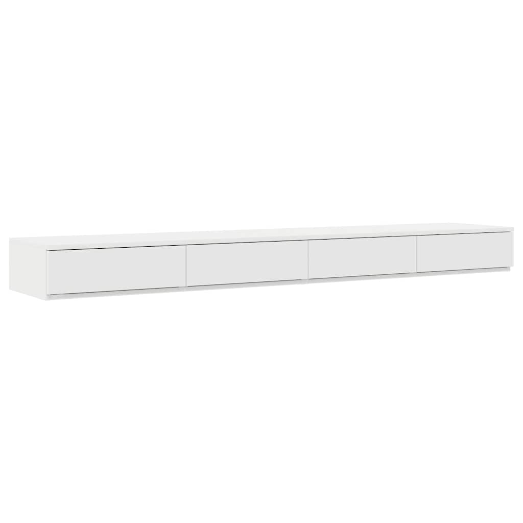 vidaXL Bettschubladen Weiß 200 x 36,5 x 16,5 cm Holzwerkstoff