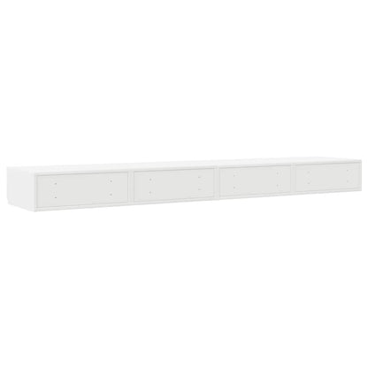 vidaXL Bettschubladen Weiß 200 x 36,5 x 16,5 cm Holzwerkstoff
