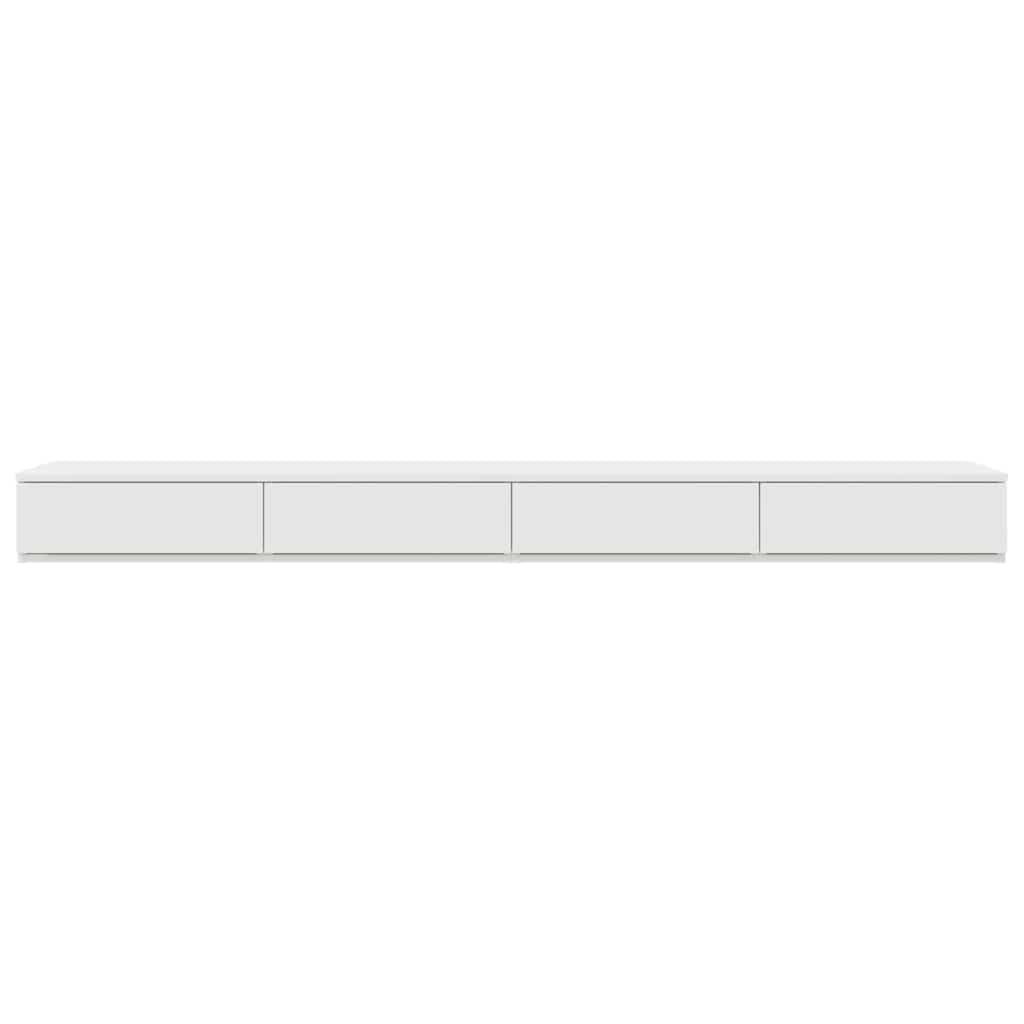 vidaXL Bettschubladen Weiß 200 x 36,5 x 16,5 cm Holzwerkstoff