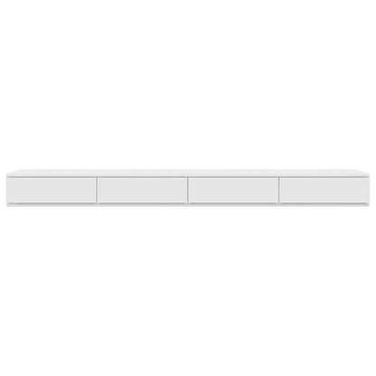 vidaXL Bettschubladen Weiß 200 x 36,5 x 16,5 cm Holzwerkstoff