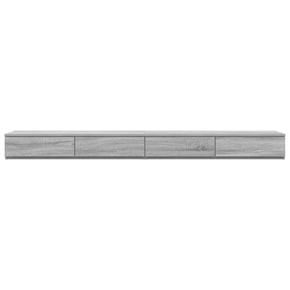vidaXL Bettschubladen Graues Sonoma 200 x 36,5 x 16,5 cm Holzwerkstoff